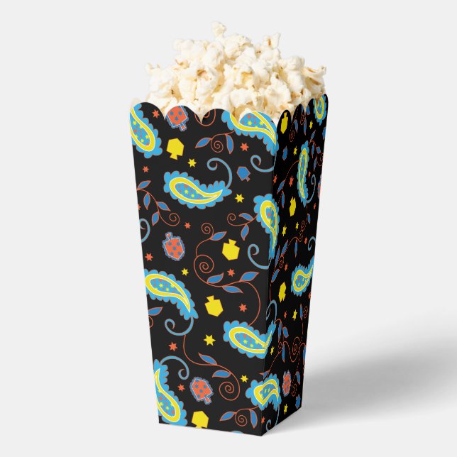 Hanukkah Paisley Favor Boxes (Popped)