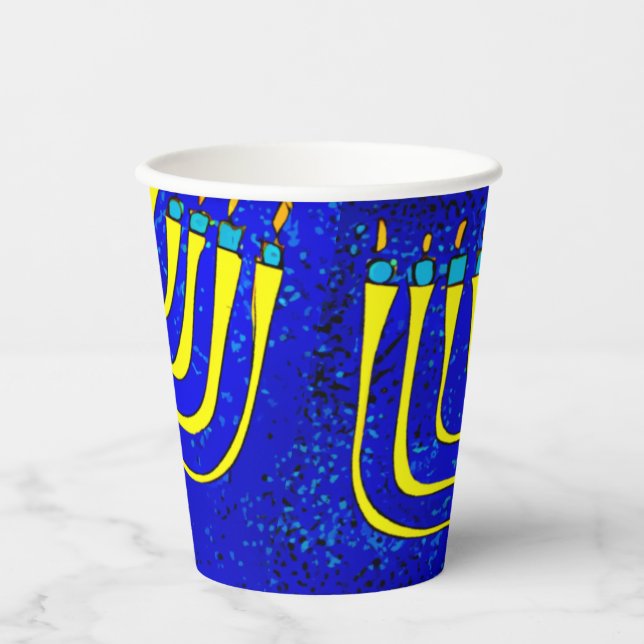 Hanukkah Paper Cups (Front)