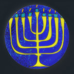 Hanukkah Paper Plates<br><div class="desc">Our Hanukkah collection showcases our signature menorah design, so you can pay tribute to your heritage in a festive way. Whether you’re looking for comfy T-shirts or stylish throw pillows—or you want to adorn your walls or holiday table with cool decor—we have something for everyone. You can use our greeting...</div>