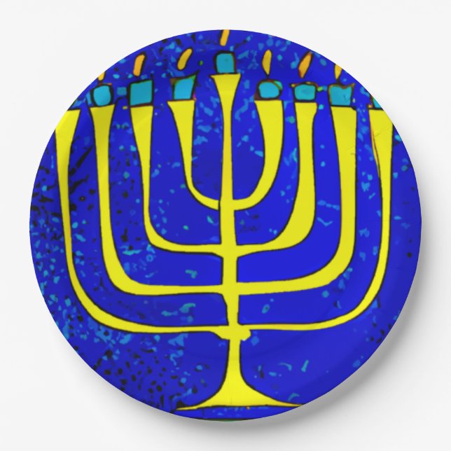 Hanukkah Paper Plates (Front)
