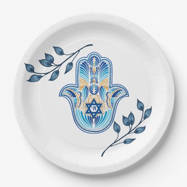 Hanukkah Paper Plates (Front)