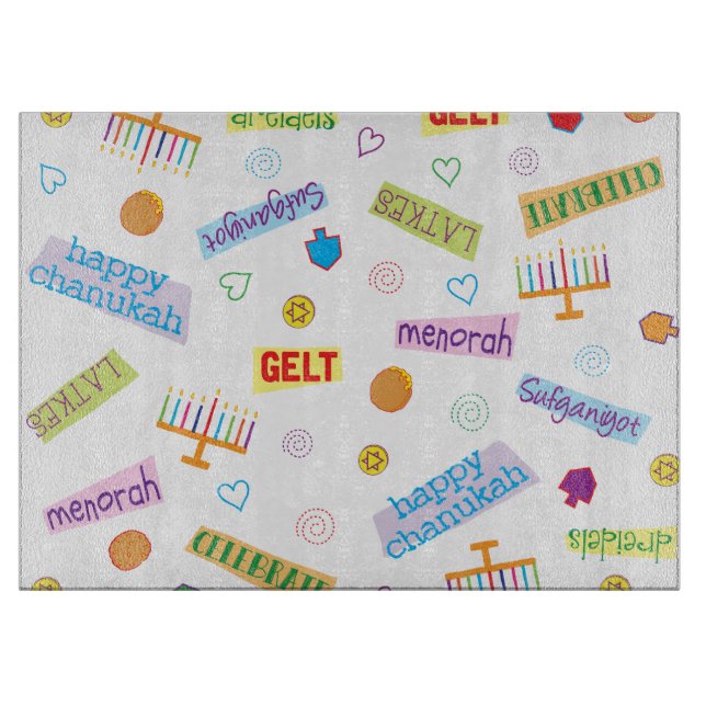 Hanukkah Party Cutting Board (Front)