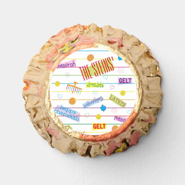 Hanukkah Party Design Reese's Peanut Butter Cups (Front)