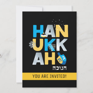 Hanukkah Party Invitation