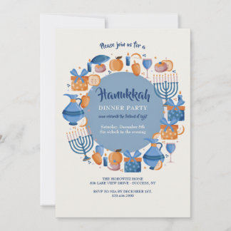 Hanukkah Party Invitation