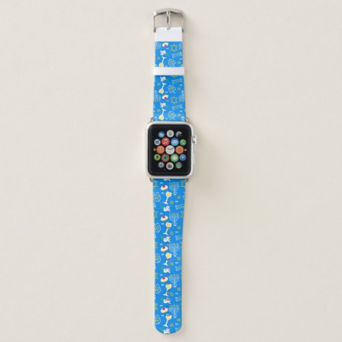 Hanukkah Pattern Apple Watch Band