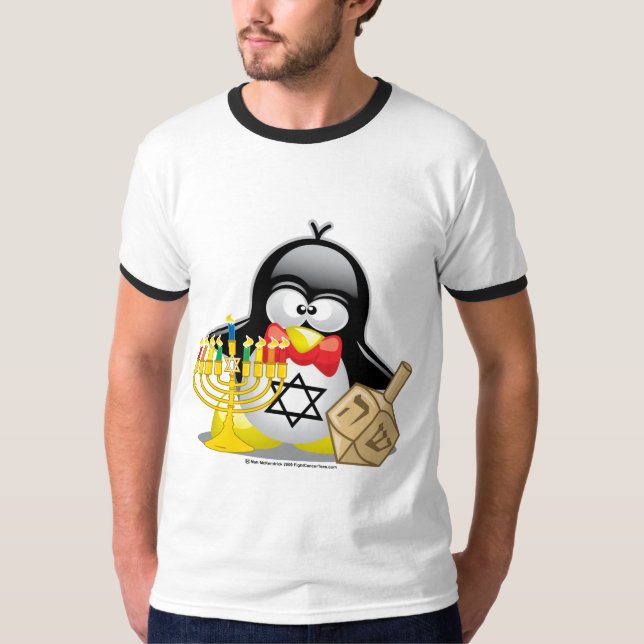 Hanukkah Penguin T-Shirt (Front)