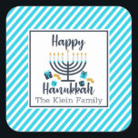 Hanukkah Personalized Sticker<br><div class="desc">Happy Hanukkah Personalized Gift Sticker</div>