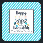 Hanukkah Personalized Sticker<br><div class="desc">Happy Hanukkah Personalized Gift Sticker</div>