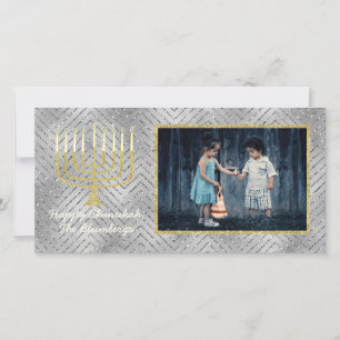 Hanukkah Photo Card "Elegant Menorah"