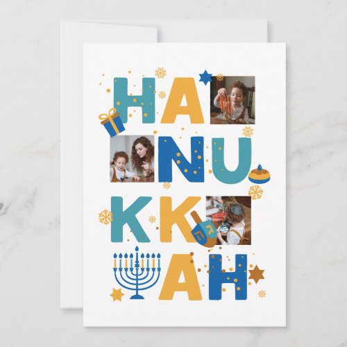 HANUKKAH Photo Greeting Card