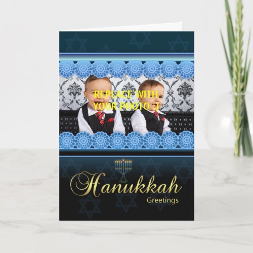 hanukkah photo greeting card