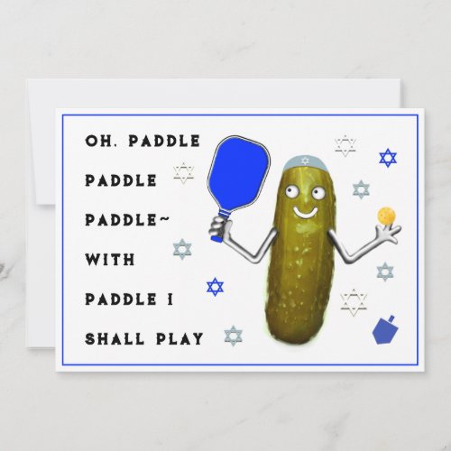 Hanukkah Pickleball Cards