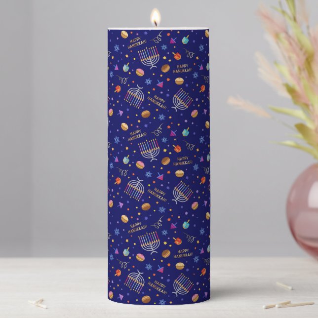 Hanukkah Pillar Candle (In Situ)