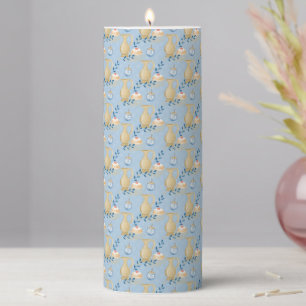 Hanukkah Pillar Candle