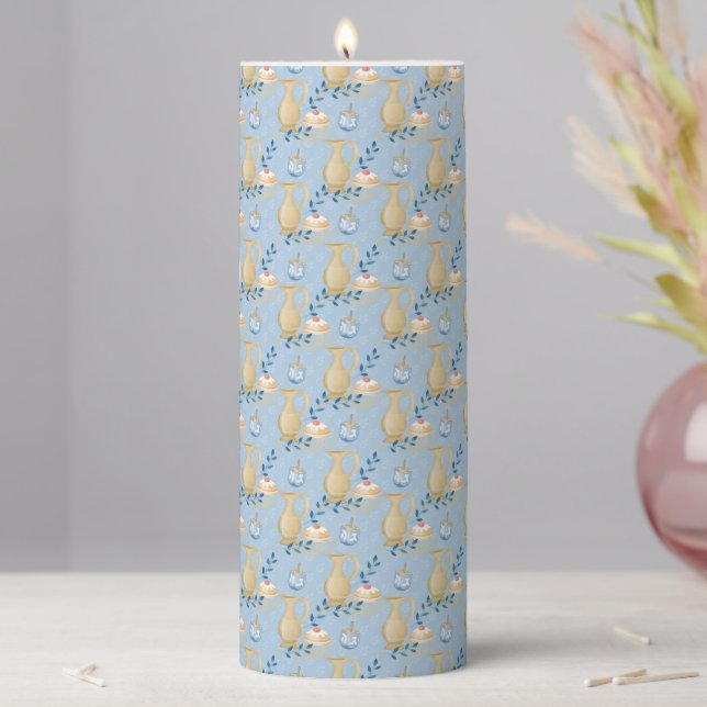Hanukkah Pillar Candle (In Situ)