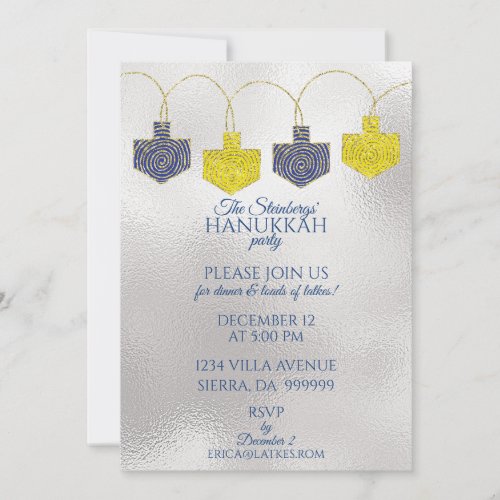 Hanukkah Pinwheels Invitation