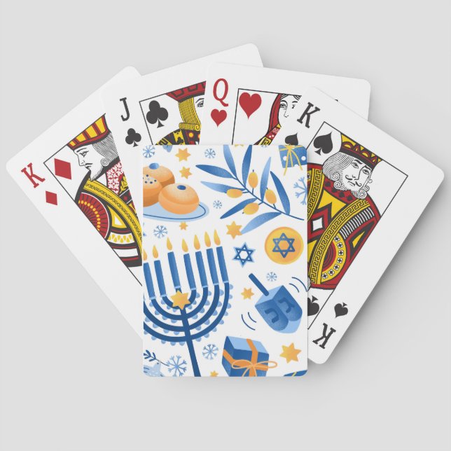 Hanukkah Poker Cards (Back)
