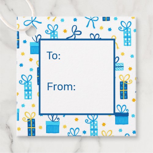 Hanukkah Presents To From Favor Tags
