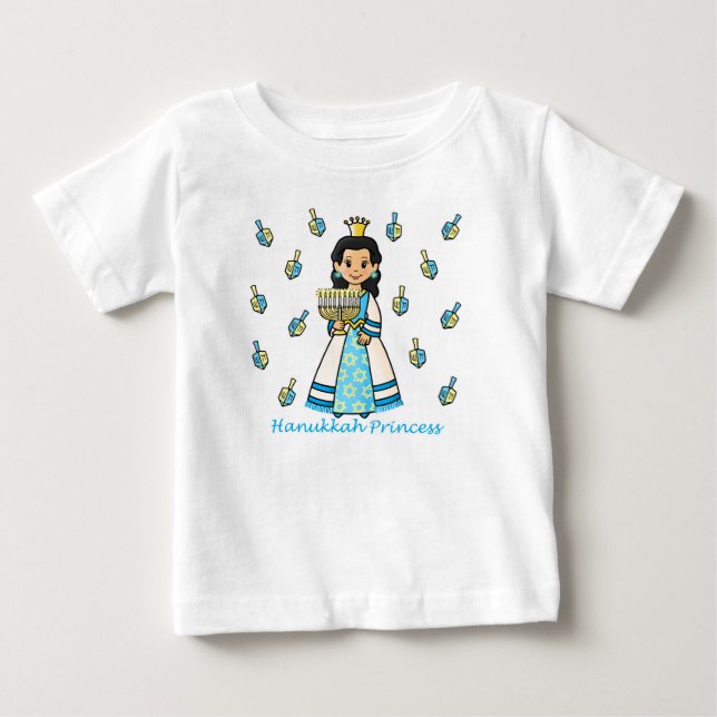 Hanukkah Princess Baby T-Shirt (Front)