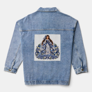 Hanukkah Princess Design  Denim Jacket