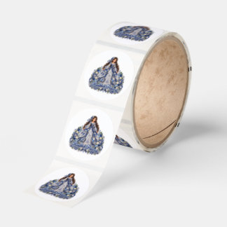 Hanukkah Princess Design for the Holiday Season! Classic Round Sticker