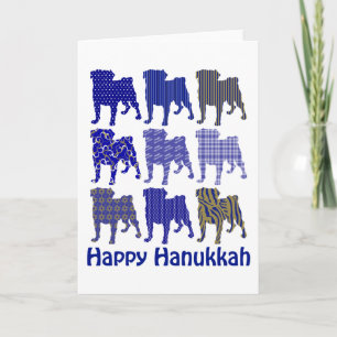 Hanukkah Pugs Holiday Card