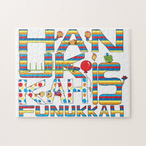 Hanukkah Puzzle for KidsWh Hanukkah is Funukkah