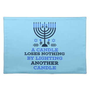 Hanukkah Quote Table Placemat