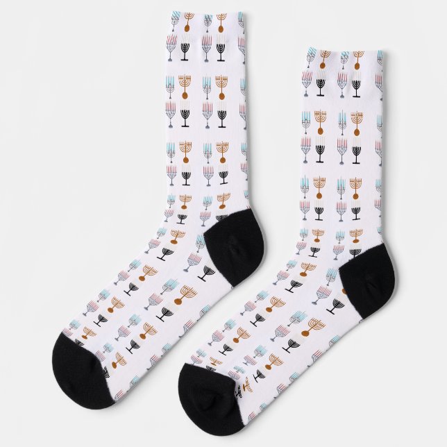 Hanukkah Religion Judaism Jew Socks (Left)