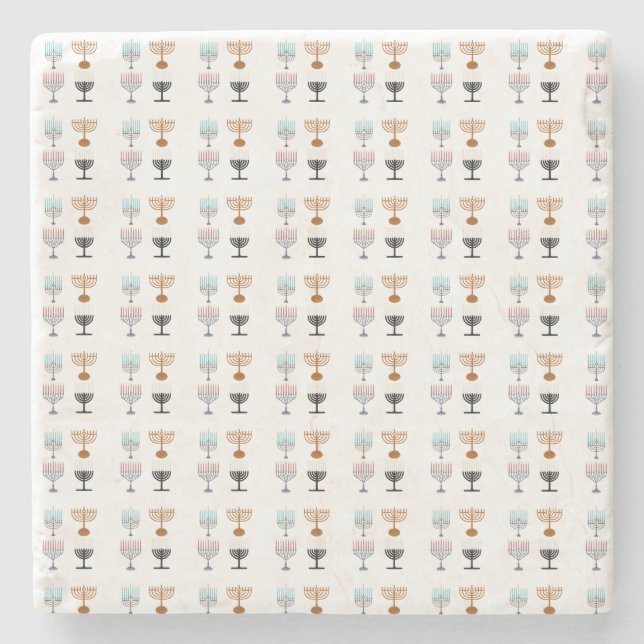Hanukkah Religion Judaism Jew Stone Coaster (Front)