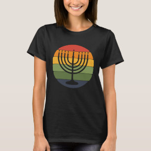 Hanukkah Retro Jewish Supporter Christian Israel T-Shirt