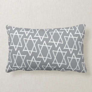 Hanukkah Reversible Throw Decor Pillow – Gray