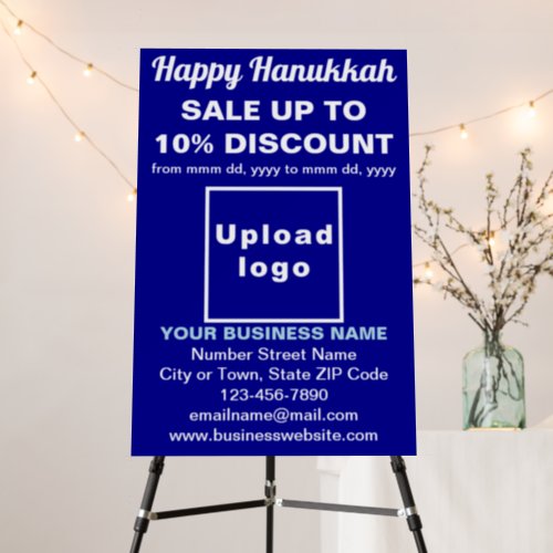 Hanukkah Sale Business Blue Foam Board