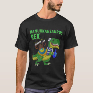 Hanukkah Saurus Rex Funny T Rex Dinosaur Hanukkah  T-Shirt