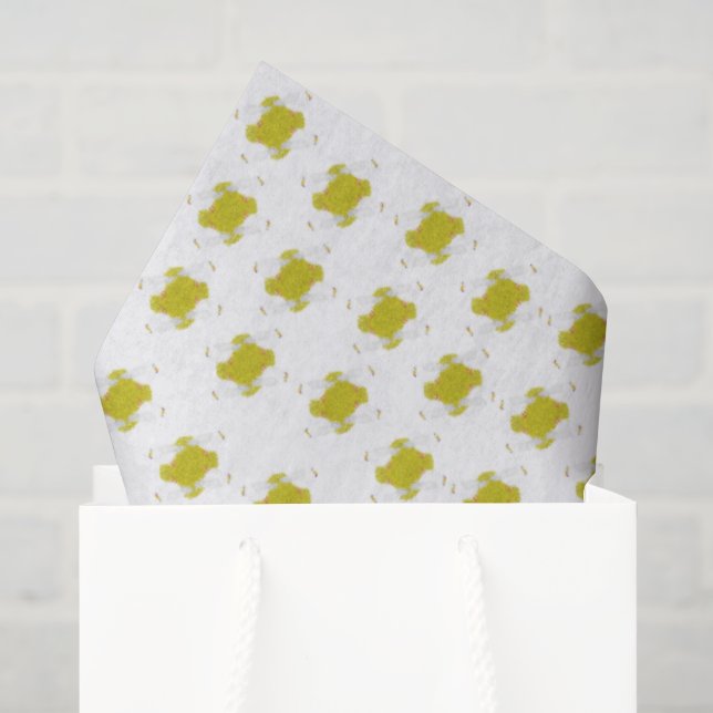 Hanukkah seagull with dreidel and gelt tissue paper (Gift Bag)