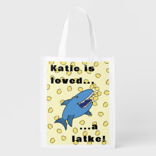 Hanukkah Shark Reusable Grocery Bag