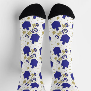 Hanukkah Socks "Game On"