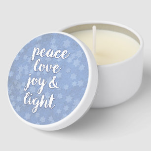 Hanukkah Soy Candle Tin Gifts Mini Candle Favors