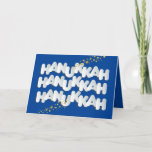 Hanukkah Sparkle Gold Stars Greeting Card<br><div class="desc">Our Hanukkah Gold Stars Greeting card with sparkle and glitter is a fun, classy & elegant way to wish family, friends and clients a Happy Hanukkah/Chanukah. Need help with this design? Want to see other colors or design variations? Please email: BestDressedBread@gmail.com. For more beautiful Judaica gift ideas check out our...</div>