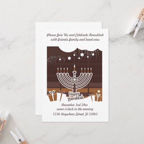 Hanukkah Special Party Invitation of all ages