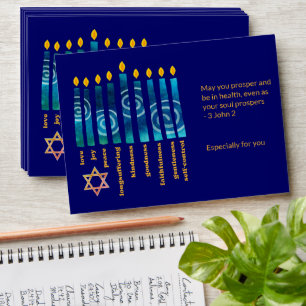 HANUKKAH Spiritual Fruit Chanukah Gelt Envelope