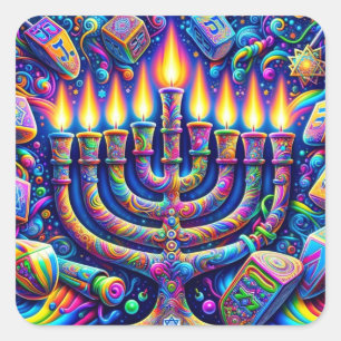Hanukkah  square sticker