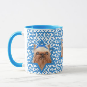 Hanukkah Star of David - Brussels Griffon Mug