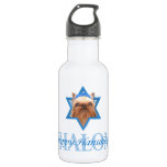 Hanukkah Star of David - Brussels Griffon Stainless Steel Water Bottle