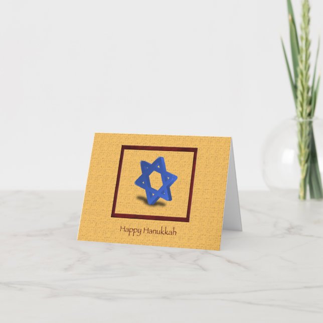 Hanukkah Star of David Card (Front)