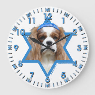 Hanukkah Star of David - Cavalier Large Clock