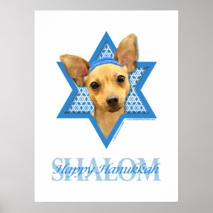 Hanukkah Star of David - Chihuahua Poster