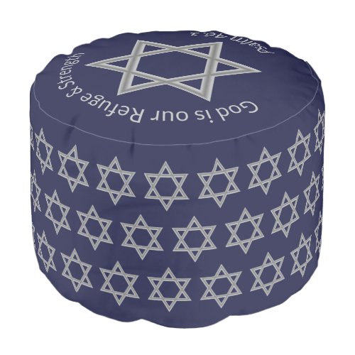 Hanukkah STAR OF DAVID Custom  Photo Pouf