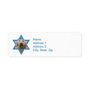 Hanukkah Star of David - GoldenDoodle Label